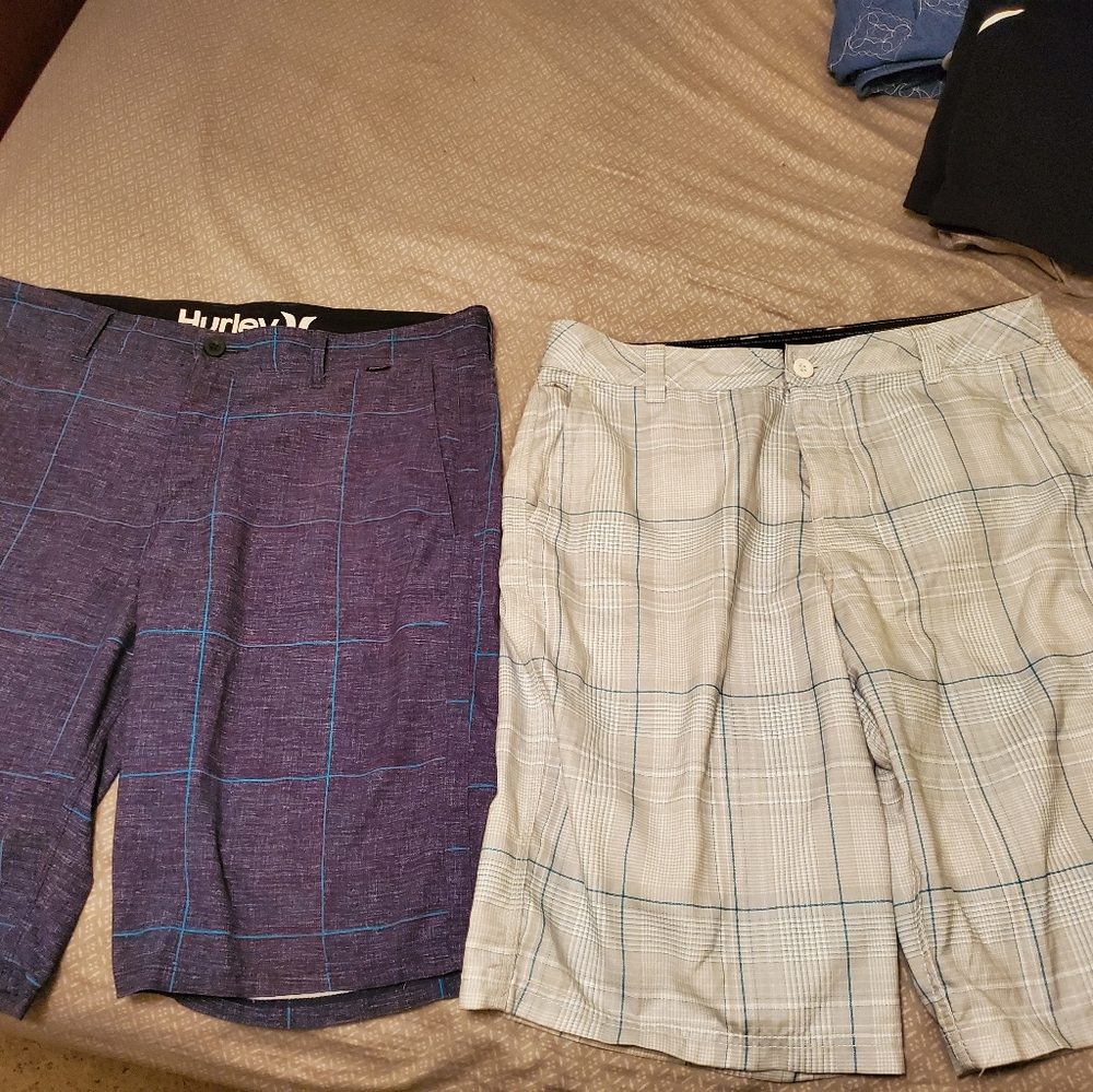 2 pairs of boardshorts